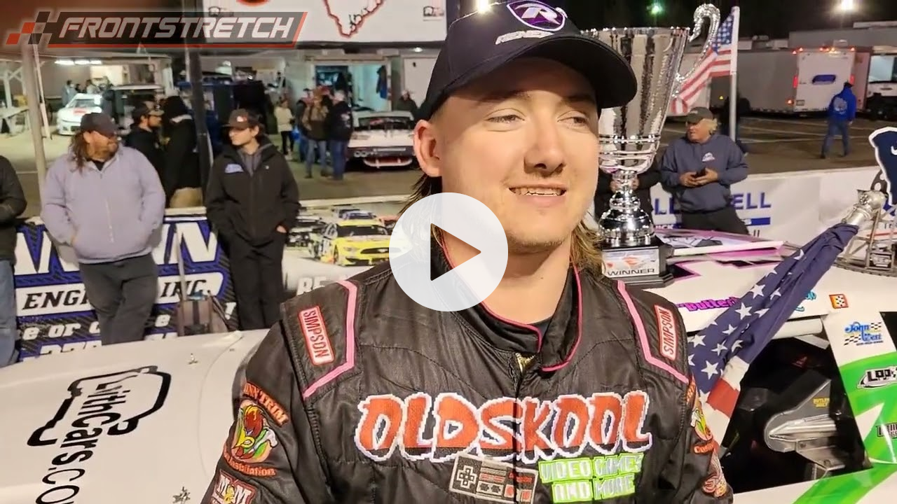 Brenden "Butterbean" Queen on What South Carolina 400 Win Means to Him
