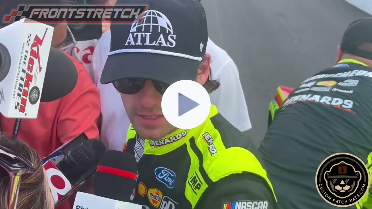 Ryan Blaney On Keselowski Out of Gas, Larson Moving Up to Lead Inside Line: "It's Racing Luck"