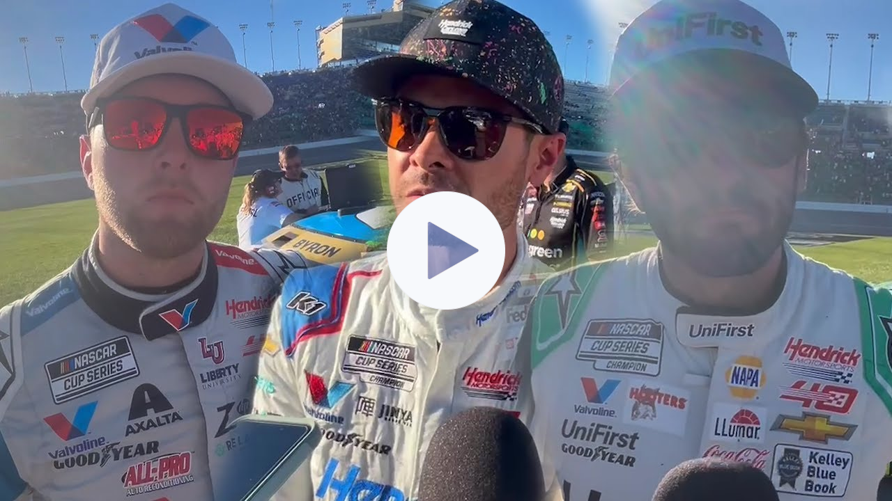 Chase Elliott, Kyle Larson, and William Byron Discuss Up-And-Down Days at Kansas