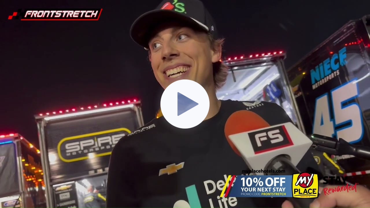 Carson Hocevar Wrecks From the Lead After Flat Tire: "I Was Just Hoping it Wouldn't Explode"