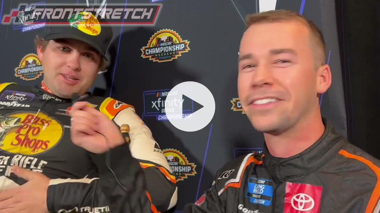 Ben Rhodes Crashes Noah Gragson's Interview at Media Day in Phoenix