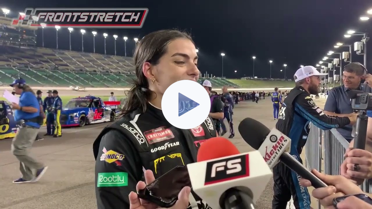 Toni Breidinger On Her First Race In The Trucks: "No One Gives An Inch"