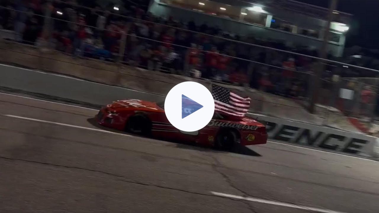 Dale Earnhardt Jr. Makes Laps Around Florence Motor Speedway in the Budweiser No. 8 Car