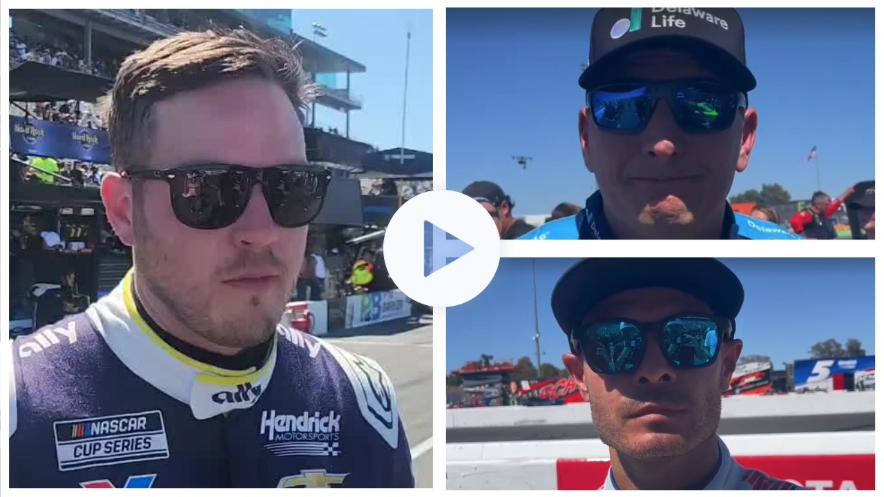 Kyle Larson, Alex Bowman & Michael McDowell React to Their Races at Sonoma