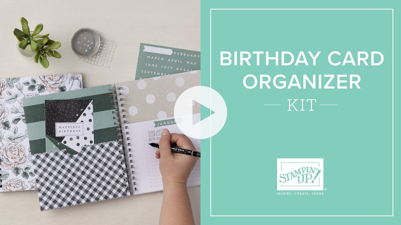 Birthday Card Organizer Kit