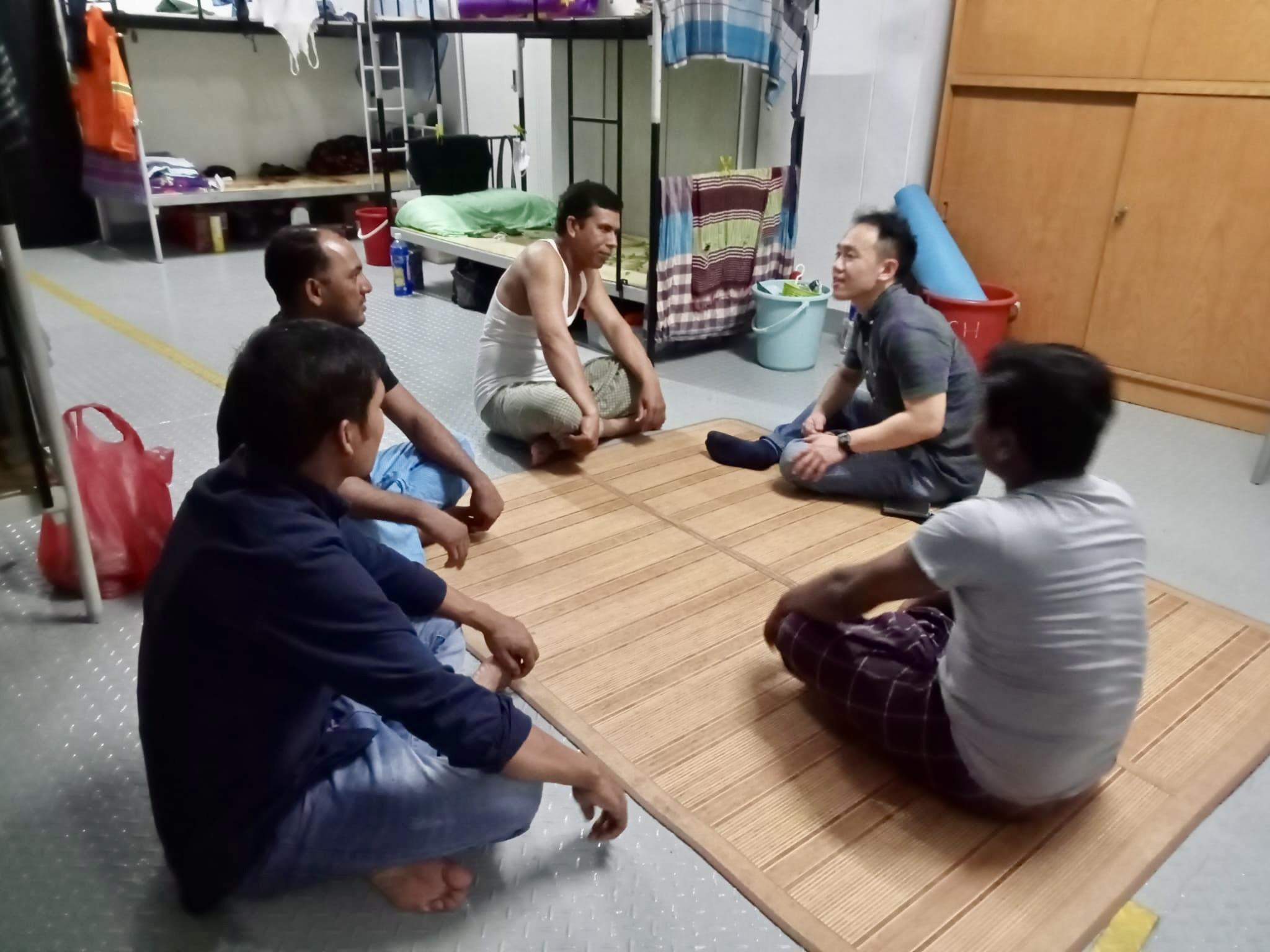 Sitting with construction workers that evening helped me to see what life at rest, was like for them, instead of the work we always saw them doing. 