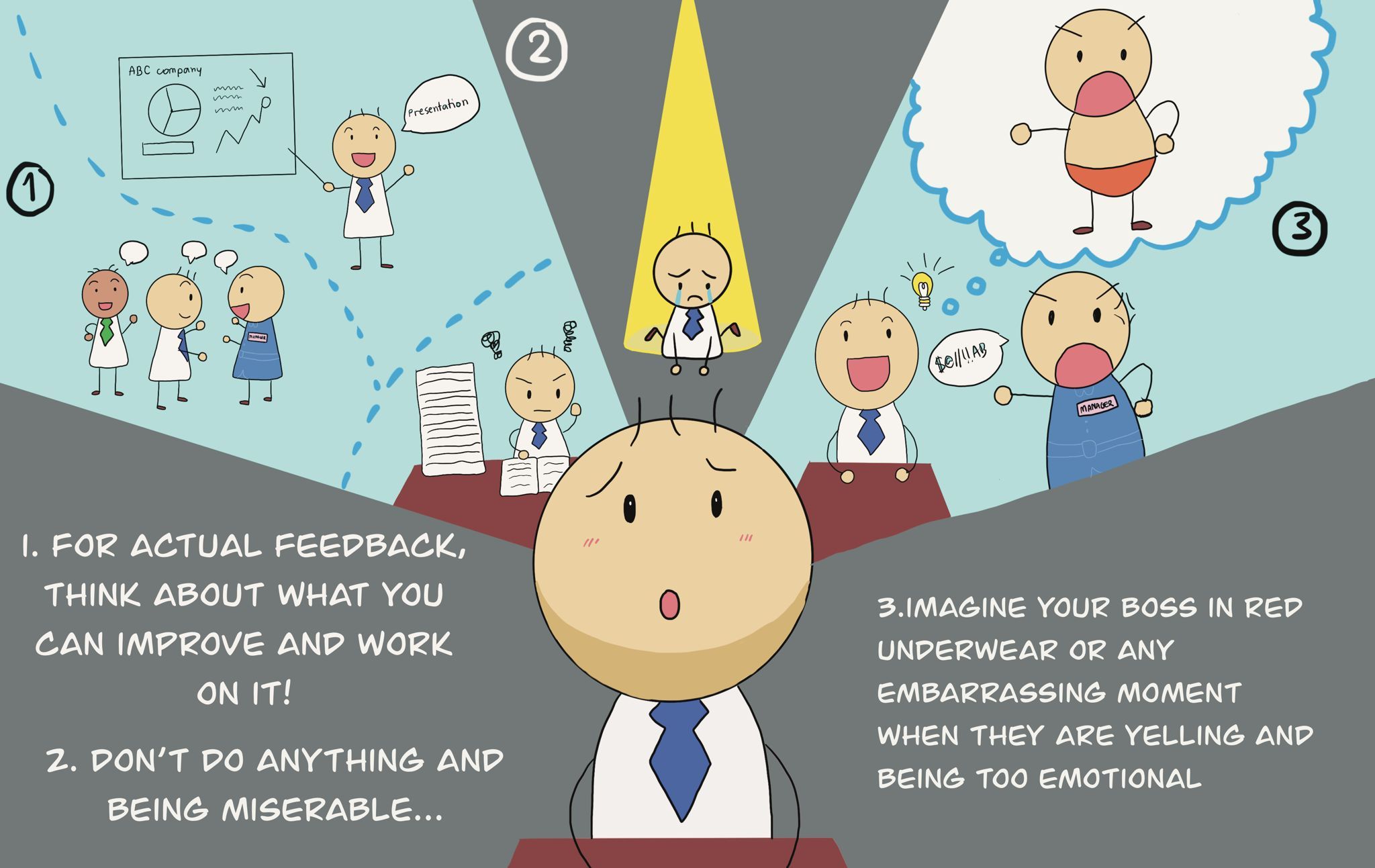 How to be lighthearted about your boss - imagine him in
…