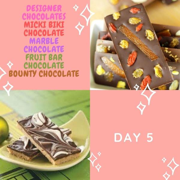 Mother with son baking