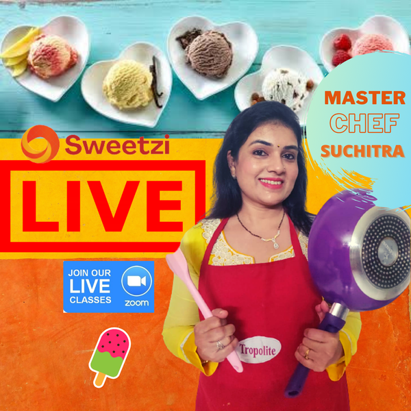 Mother with son baking