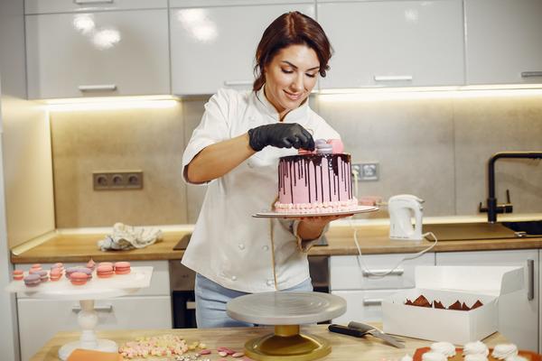 Woman cooking lunch