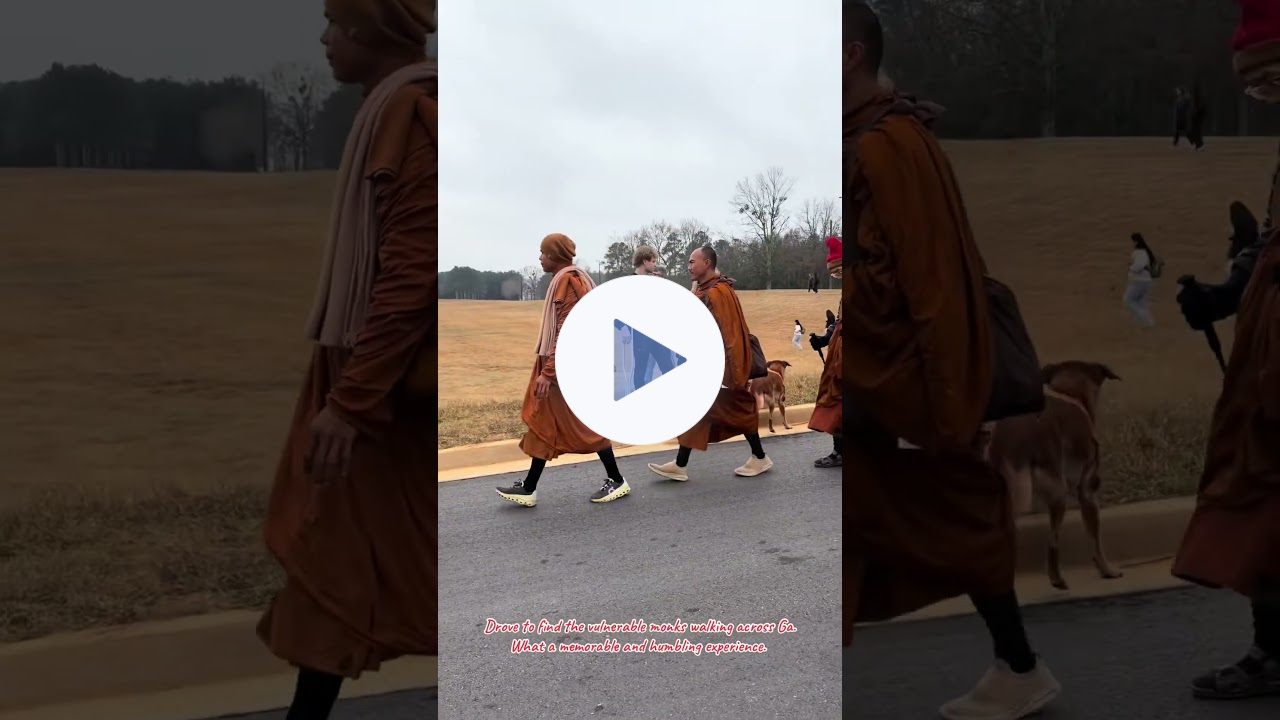 Monks Peace Walking #WalkforPeace #Buddhist #buddhism #Monk
