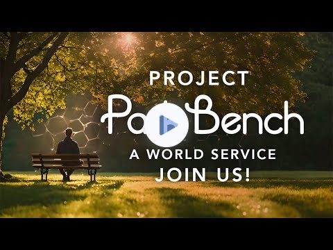 Let's create a new world together, from the park bench