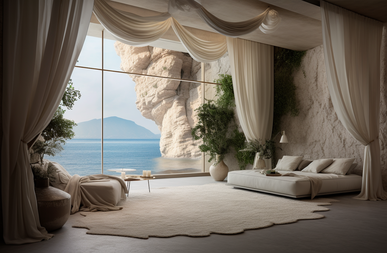 A comfortable hotel room with a sweeping view — the kind Mark books through Tranont Travel