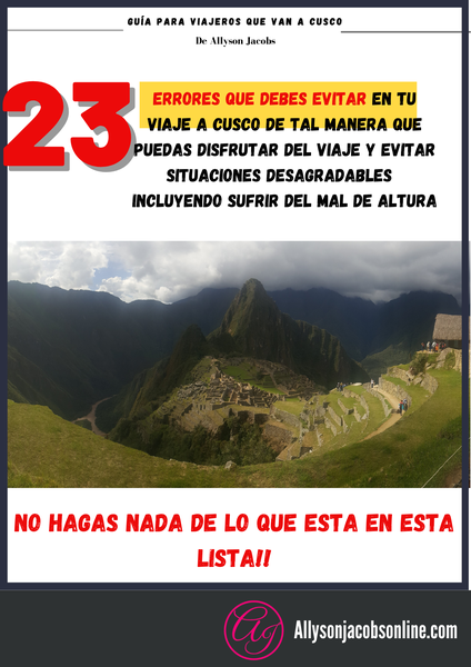 Que no debes hacer en cusco