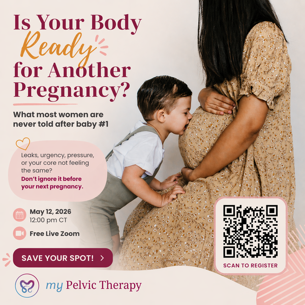 Toddler kissing momma's tummy on this webinar registration link for May 12, 2026 at noon CT.