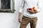 Man holding healthy food