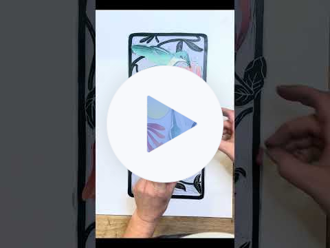 Ruby throated hummingbird block printing process
