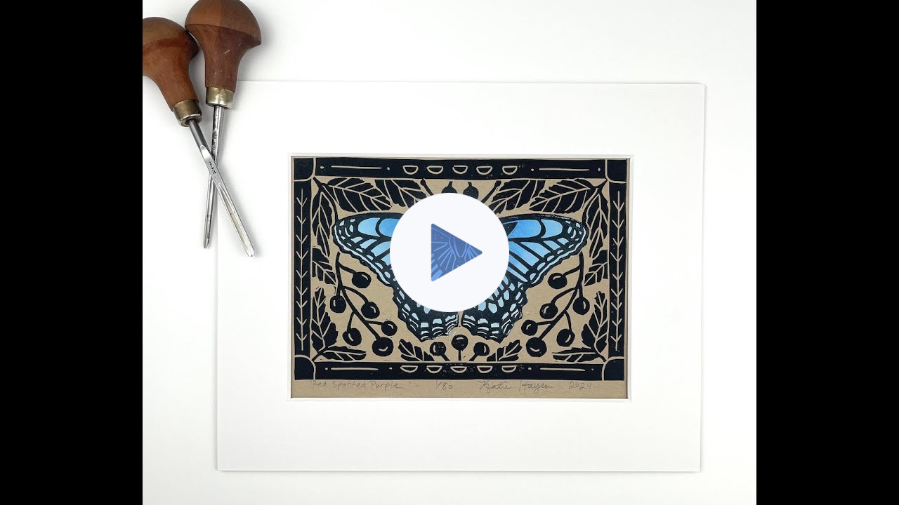 Making of a Linoleum Block Print using Ternes Burton Registration Pins