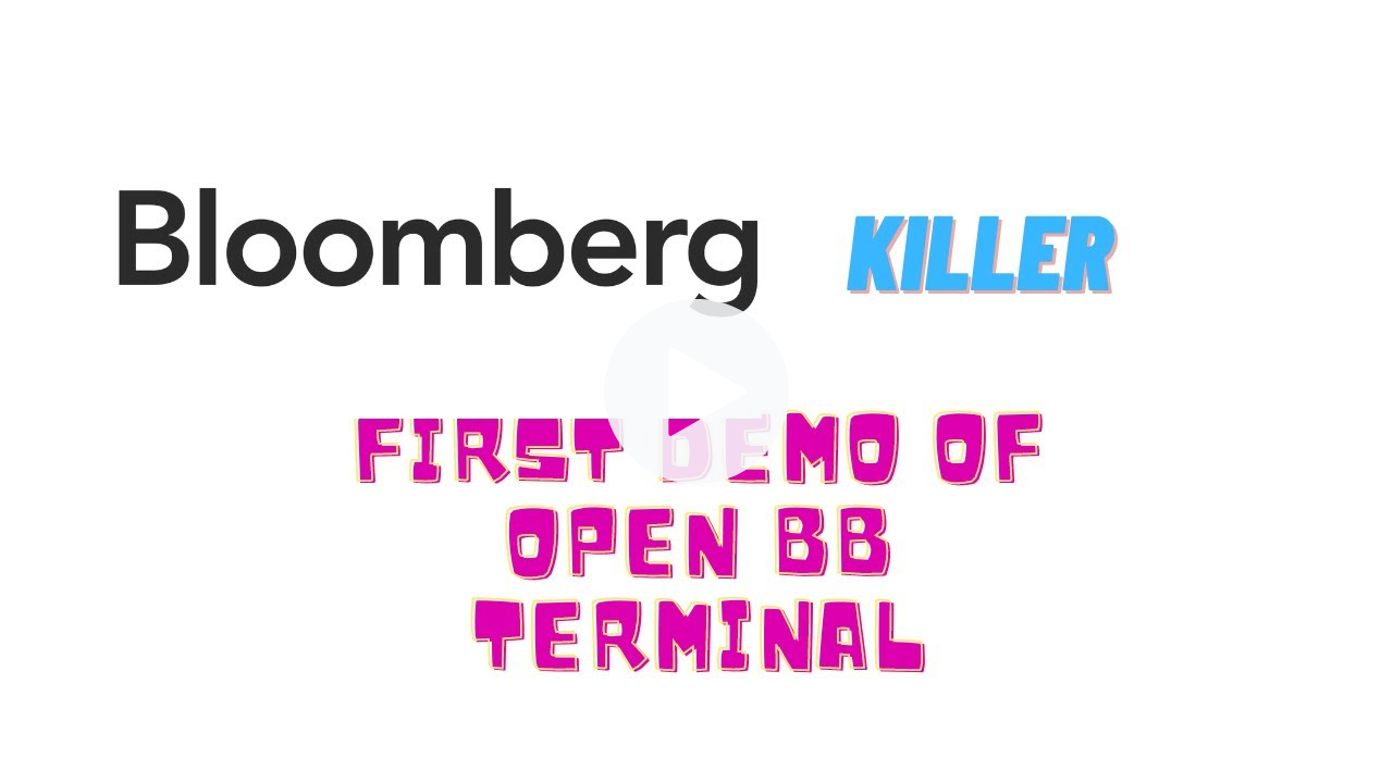 bloomberg terminal demo of killer OpenBB open source