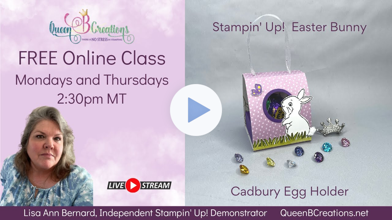 👑 Stampin' Up! Easter Bunny bundle - Cadbury Egg Treat Holder