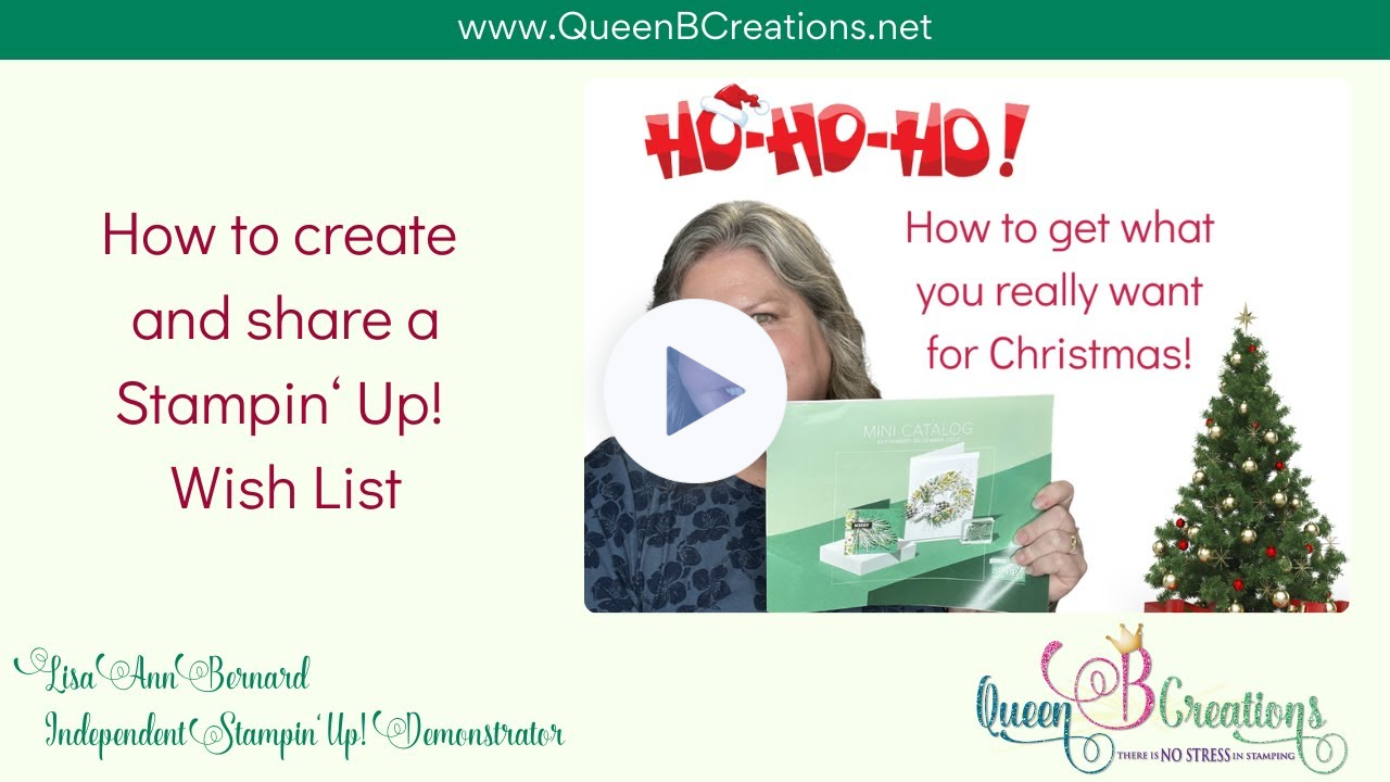 👑 How to create (and share) a wish list in the Stampin Up! store