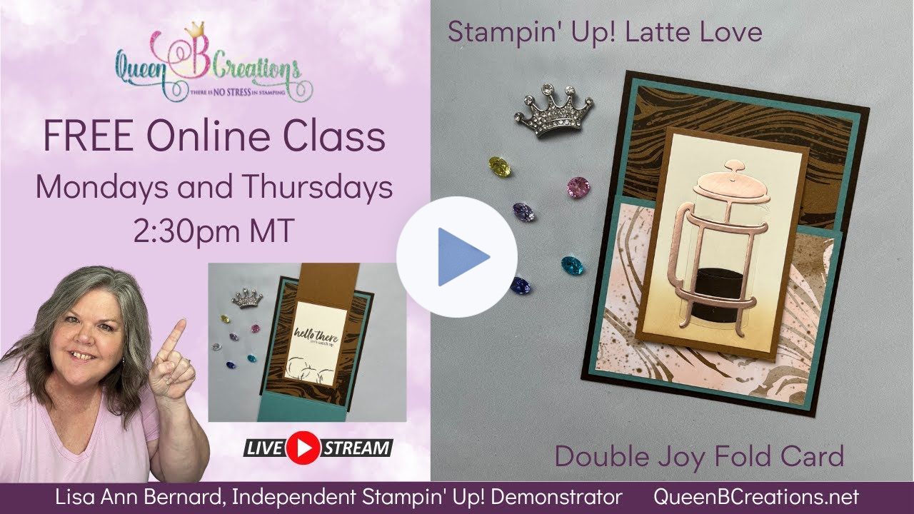 👑 Stampin' Up! Latte Love Double Joy Fold Card
