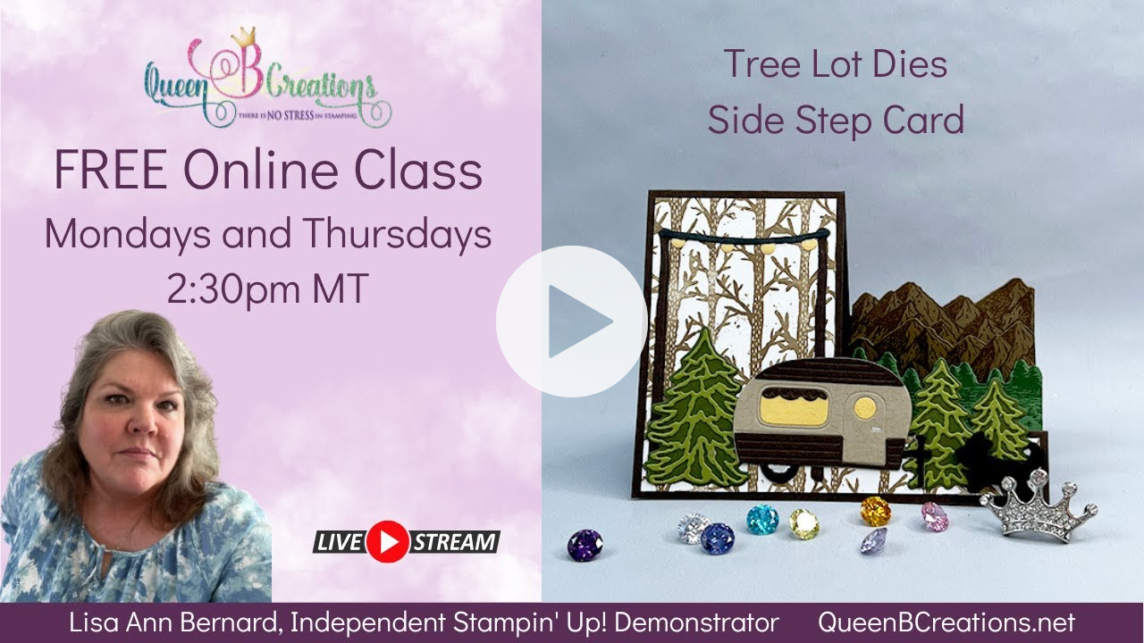 👑 Mountain Air / Tree Lot Dies Side Step Card
