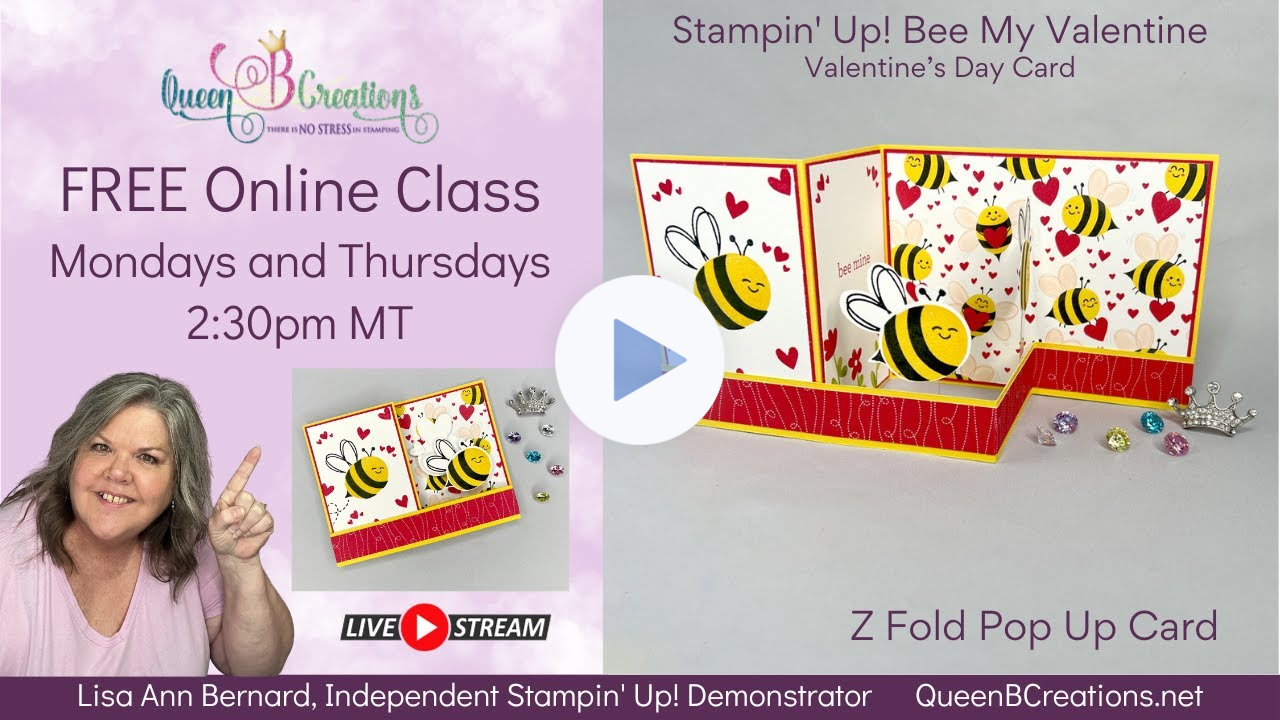 👑 How to make a Z Fold Pop Up Card using Stampin' Up! Be My Valentine Bundle