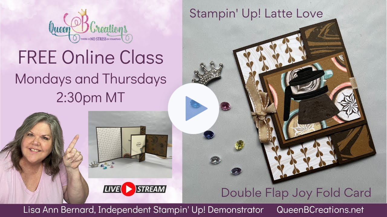 👑 How to make a Double Flap Fold Card using Stampin' Up! Latte Love bundle