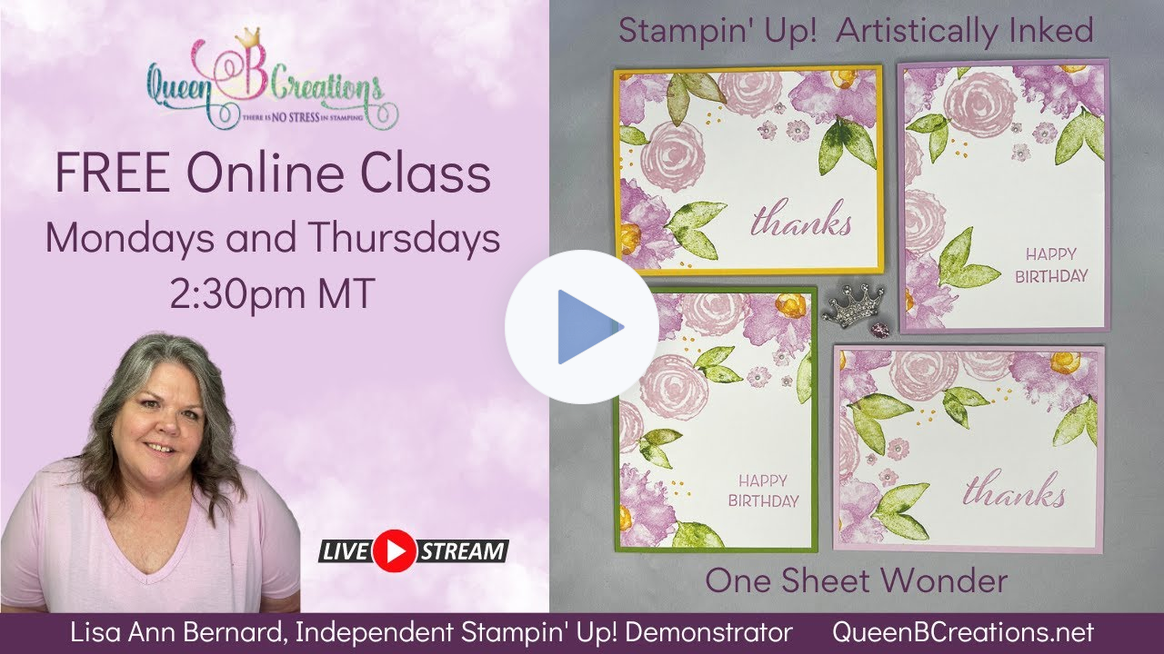👑 Stampin' Up! One Sheet Wonder 4 handmade cards using just Stamps, Ink & Cardstock