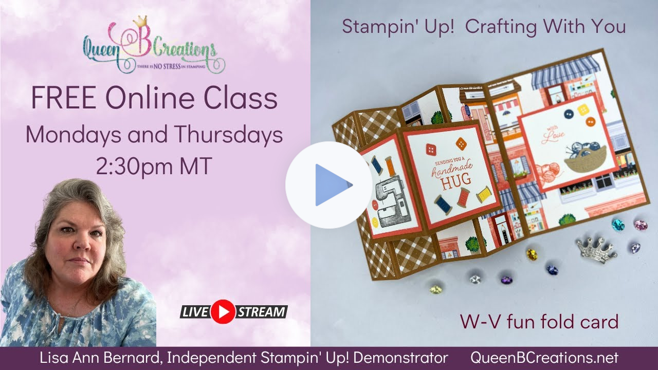 👑 Stampin' Up! Crafting With You Bundle W-V Fun Fold Card Tutorial