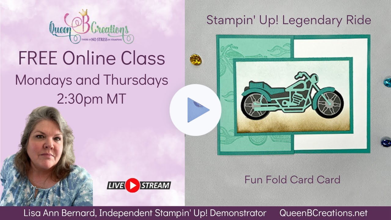 👑 Stampin' Up! Legendary Ride Simple Fun Fold Card