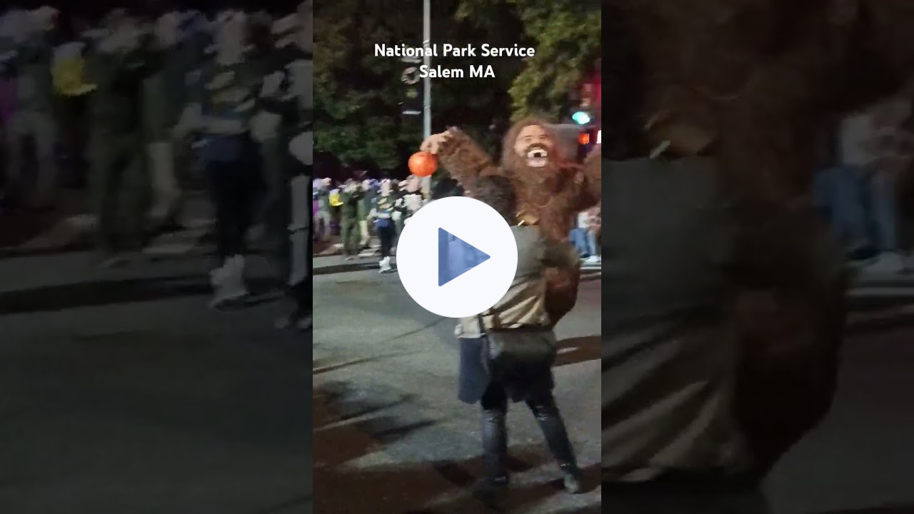 🎃SALEM'S NATIONAL PARK SERVICE🎃HAUNTED HAPPENINGS PARADE🧹2024🧙🏼#salemmassachusetts #nationalpark