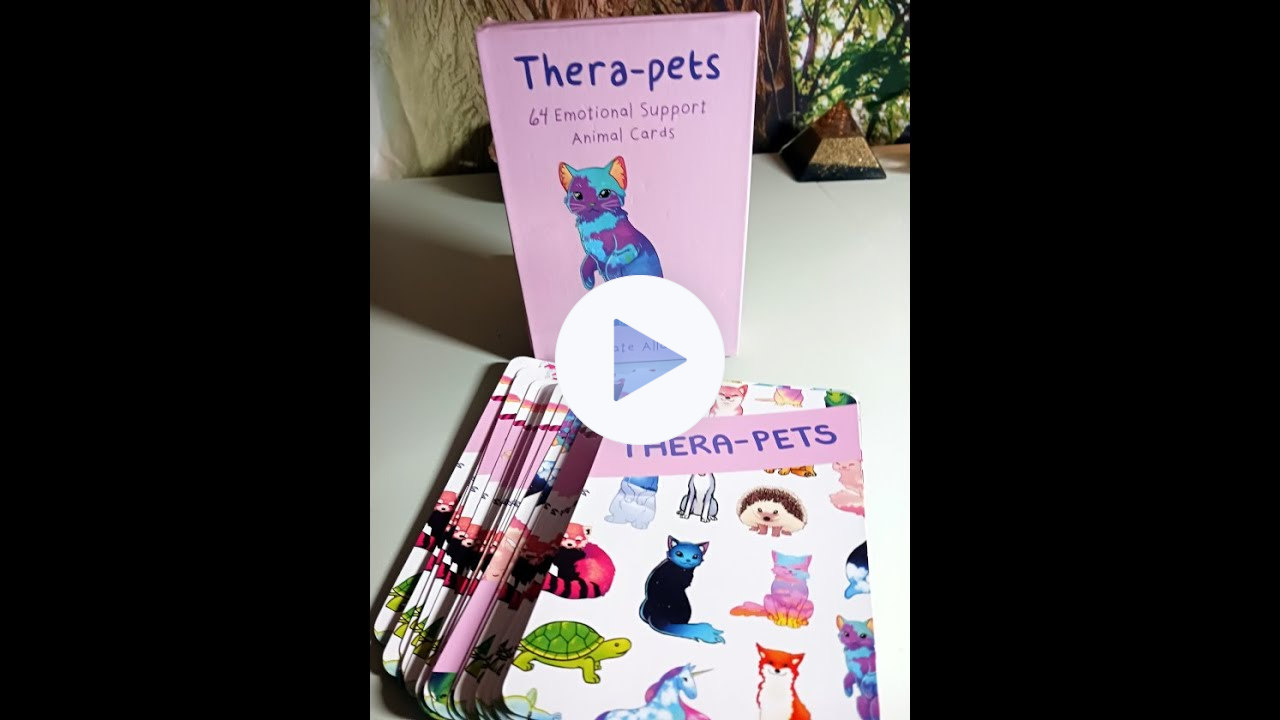 Pawsome Gifts 🎁 Thera-pets 🐾 64 Emotional Support Animal Cards 🐈 by Kate Allen