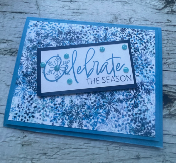 Frames & Flowers Just For You card.