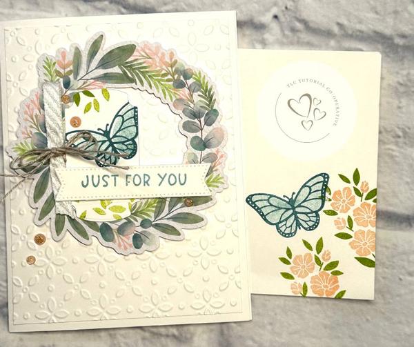 Frames & Flowers Just For You card.