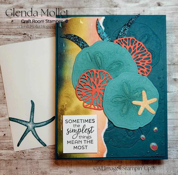 Season of Green & Gold Christmas card