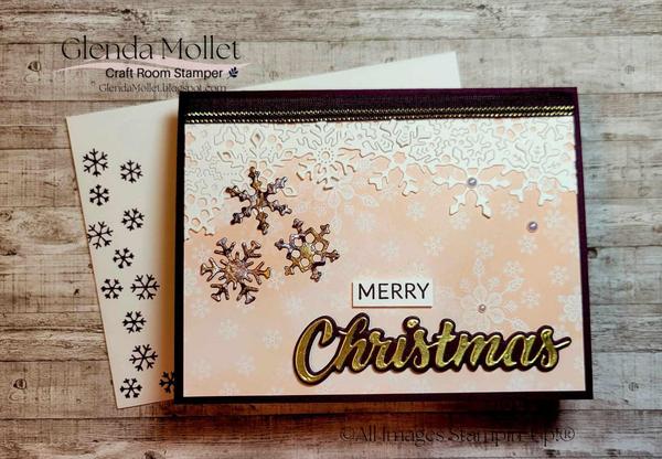 Season of Green & Gold Christmas card