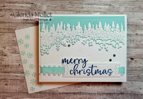 Season of Green & Gold Christmas card