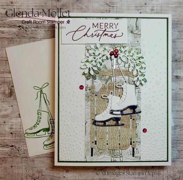 Season of Green & Gold Christmas card