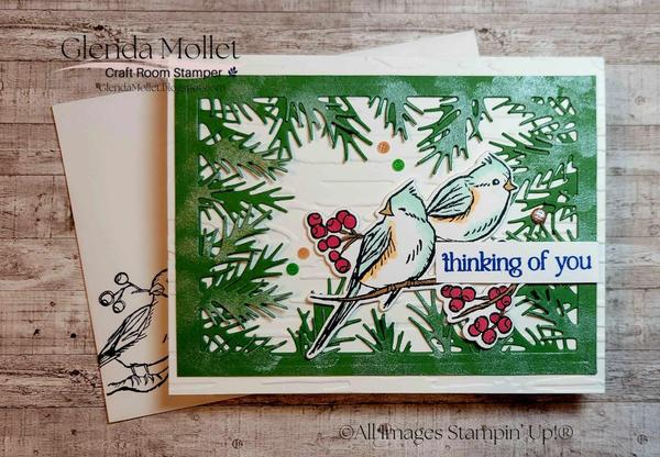 Season of Green & Gold Christmas card