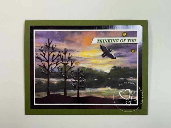 Frames & Flowers Just For You card.