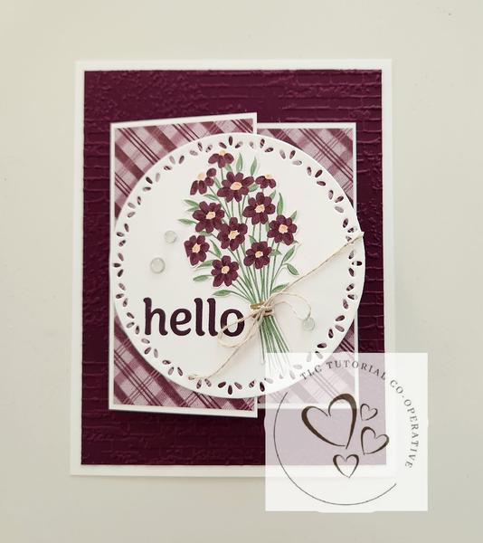 Frames & Flowers Just For You card.