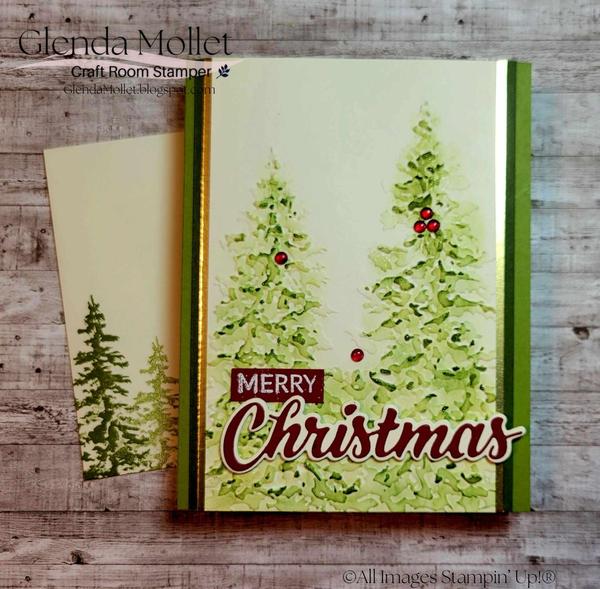 Season of Green & Gold Christmas card