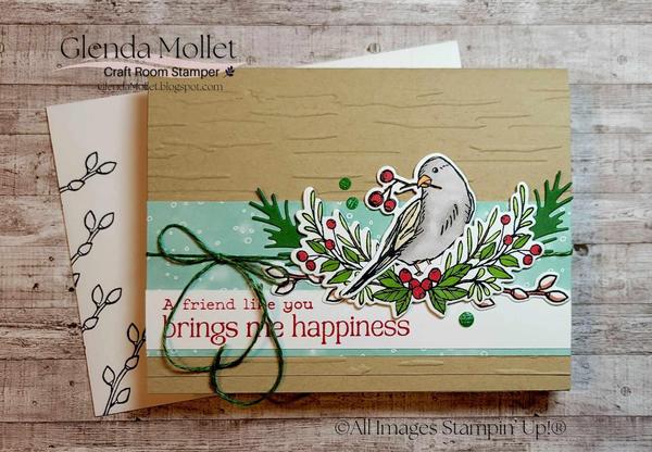 Season of Green & Gold Christmas card