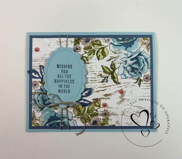 Frames & Flowers Just For You card.