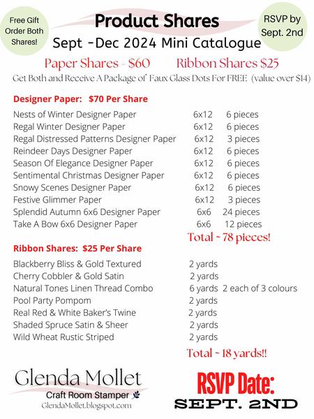 Grab your spot in the Paper and Ribbon Shares!