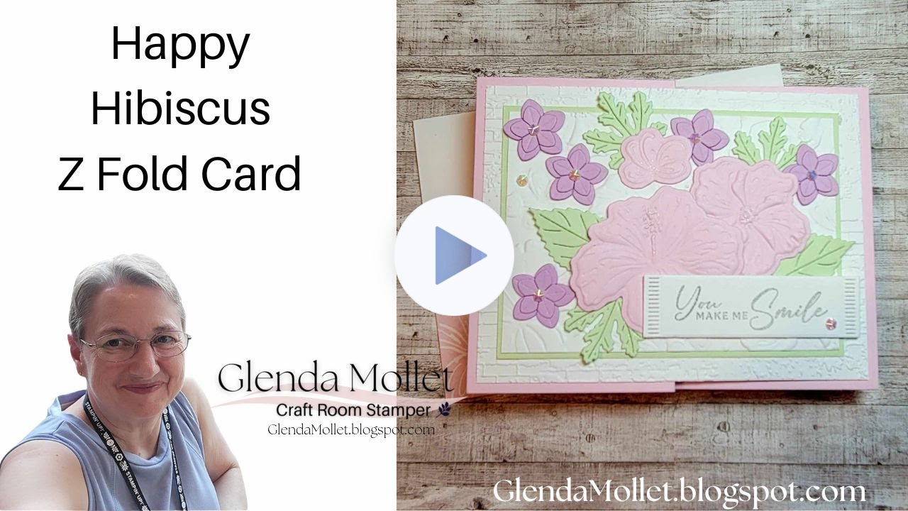 Happy Hibiscus Z Fold Card