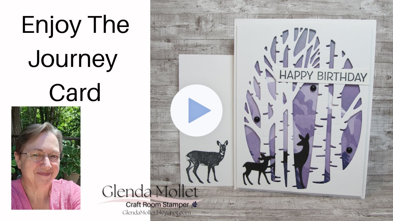 Aspen Grassy Grove Masculine Card With Enjoy The Journey Designer Paper