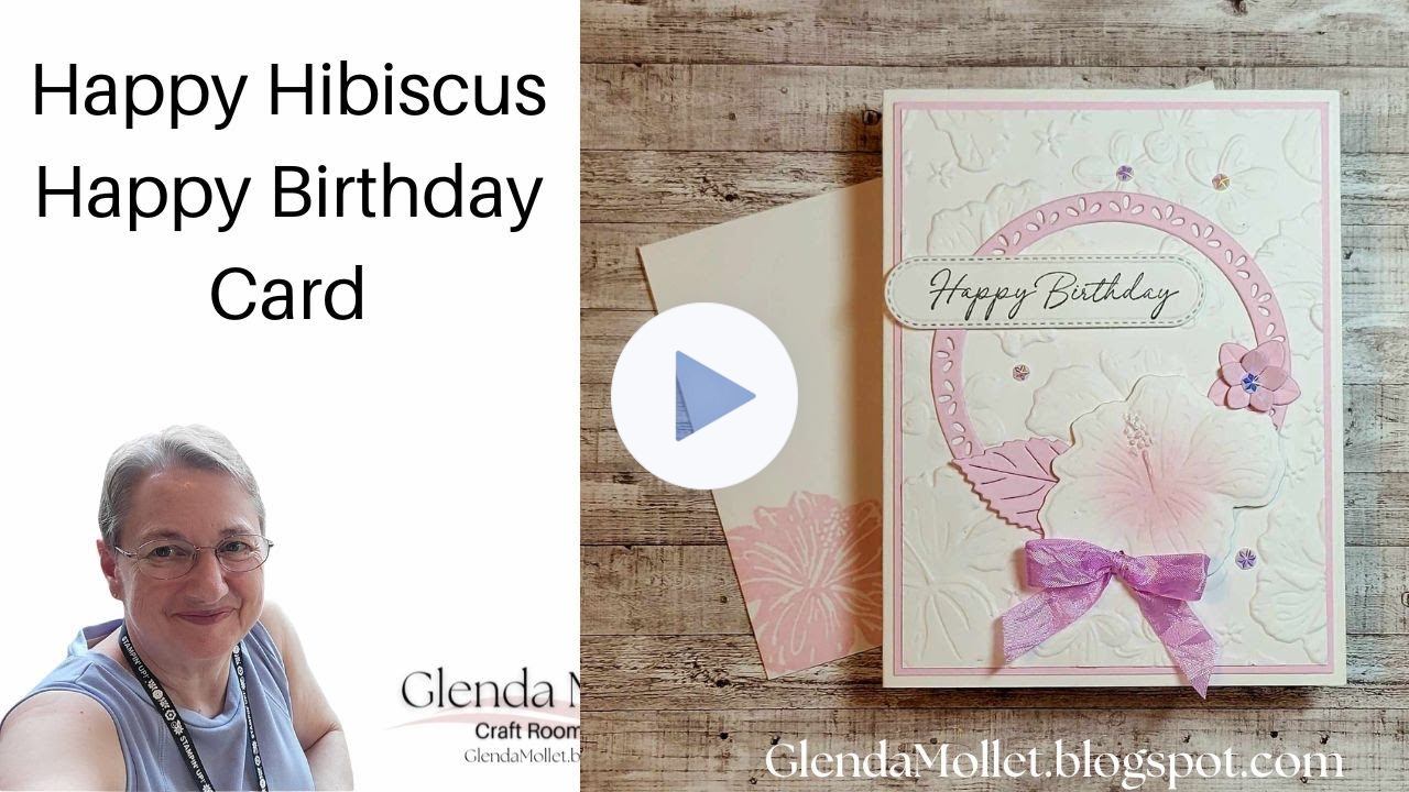 Elegant White-on-White Card with the Happy Hibiscus Hybrid Bundle